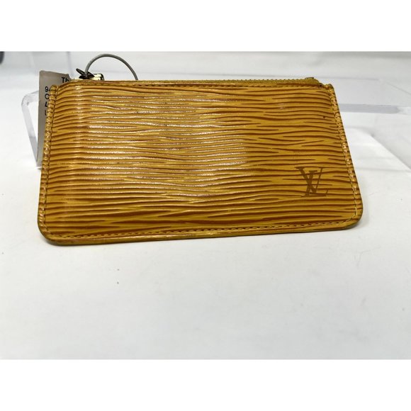 Louis Vuitton Accessories - Louis Vuitton Coin Case Epi Pochette Cle M63809 Jaune